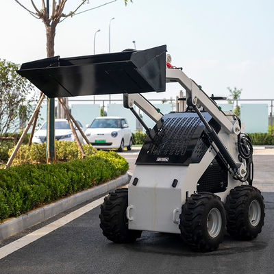 Free Shipping SkidSteer Mini Wheel Loader Crawler Skid Steer Loader Small Electric Skid Steer Loader 200KG 400KG