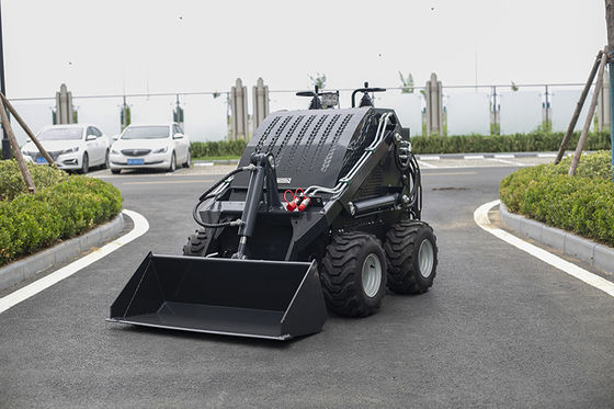 Garden and Farm Using Electric Control Mini Skid Steer Loader 460 Front End Loader With Trencher