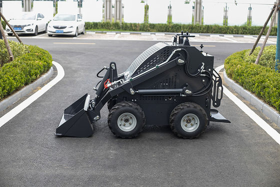 Garden and Farm Using Electric Control Mini Skid Steer Loader 460 Front End Loader With Trencher