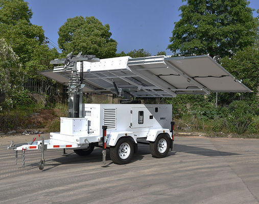 360° Ηλεκτρική περιστροφή 6 × 470W,Μονό,Υδραυλική ανύψωση 4 × 200W LED λαμπτήρα,IP67,120000Lms Ηλιακό Πύργο Φωτός