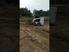 Μεγαλύτερος ίππος 100HP Wheel Skid Steer Loader με χειριστήριο Joystick/Πολυτελής καμπίνα/Airconditio