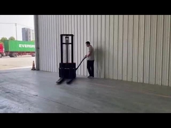 ηλεκτρικός forklift αυτόματος στοιβαχτής αποθηκών εμπορευμάτων 1 τόνος 1,2 τόνος ηλεκτρικός στοιβαχτής παλετών 1,5 τόνου